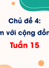 Chủ đề 4 Em với cộng đồngTuần 15